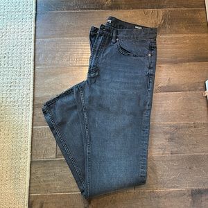 Men’s black wash denim jeans famous maker